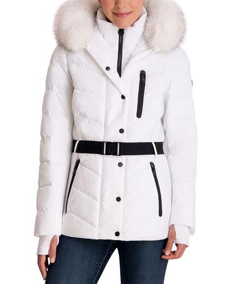 michael kors belted puffer jacket|michael kors puffer jacket sale.